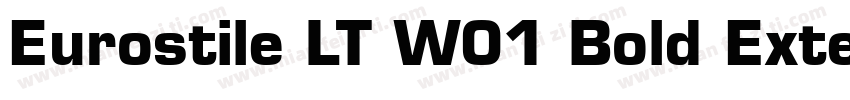 Eurostile LT W01 Bold Extended 2字体转换